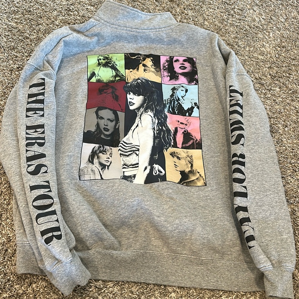 Taylor swift eras tour quarter zip sweatshirt